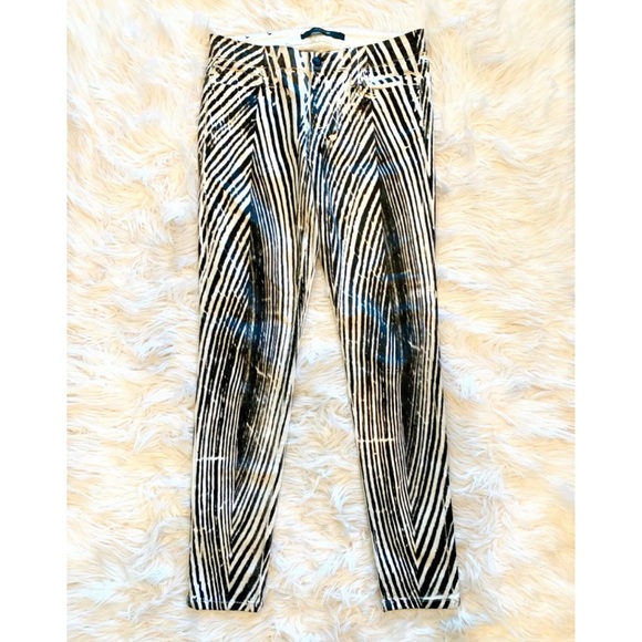 Joe's Jeans Denim - JOES JEANS Zebra Print Skinny Ankle Jeans